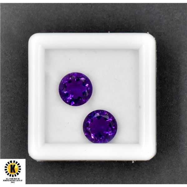 #323-NATURAL PURPLE AMETHYST ROUND 3.35CT