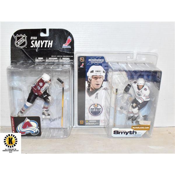 2 NHL RYAN SMYTH MCFARLANE FIGURES EDMONTON