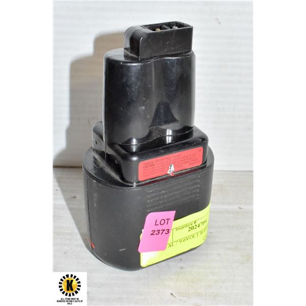 DEWALT 9 6VOLT BATTERY ONLY Dewalt 9 6volt battery only