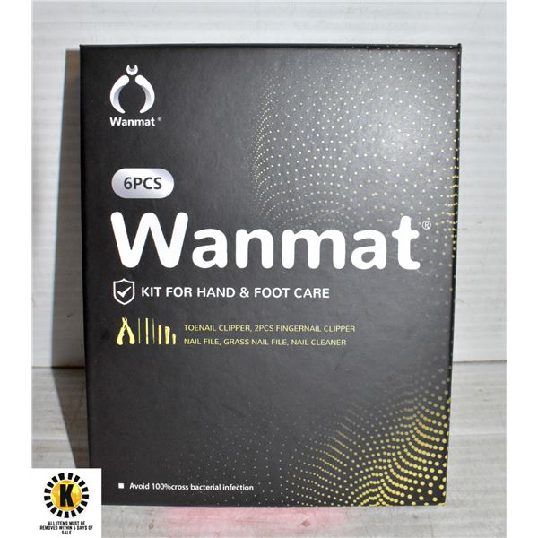 6 PCS WANMAT KIT FOR HAND & FOOT CARE - NEW REPACK