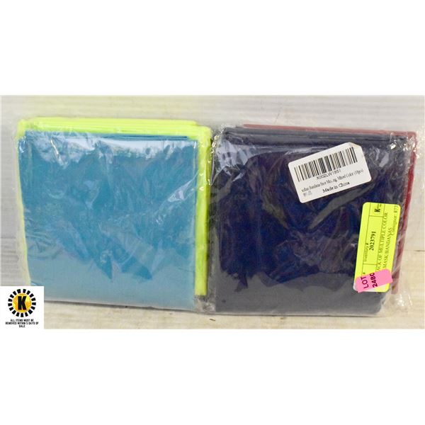 10 PACK OF MULTIPLE COLOR FACEMASK/BANDANAS