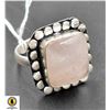 Image 1 : #379-NATURAL PINK ROSE QUARTZ RING SIZE 8