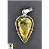Image 1 : #367-NATURAL FIRE LABRADORITE PENDANT
