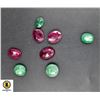 Image 1 : #277-NATURAL GREEN EMERALD ,RUBY GEMSTONE 62.90CT