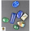 Image 1 : #253-NATURAL LABRADORITE, LAPIS LAZULI, EMERALD 11