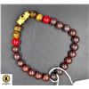 Image 1 : #136-NATURAL BLOOD STONE, TIGER EYE ,RED OBSIDIAN