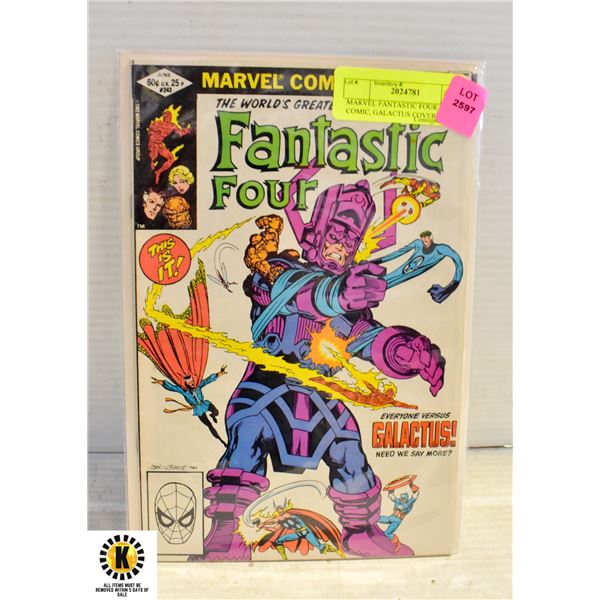 MARVEL FANTASTIC FOUR #243 COMIC, GALACTUS COVER