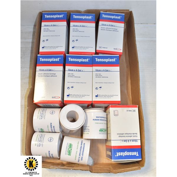 FLAT OF NEW TENSOPLAST + NEW WATERPROOF TAPE ROLLS