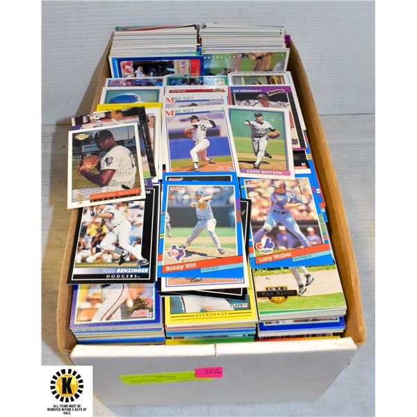 4000 BASEBALL CARDS 80'S 90'S RC'S BASE ETC BOX 1