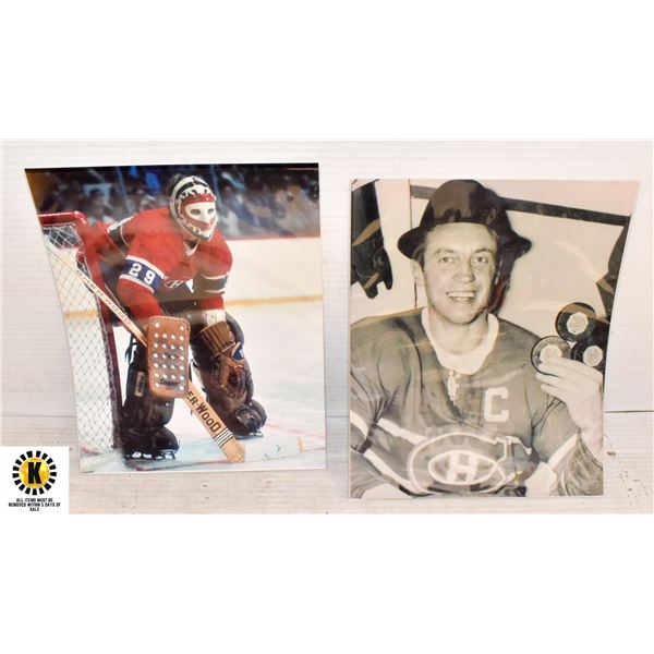 JACQUES PLANTE KEN DRYDEN AND JEAN BELIVEAU PHOTOS