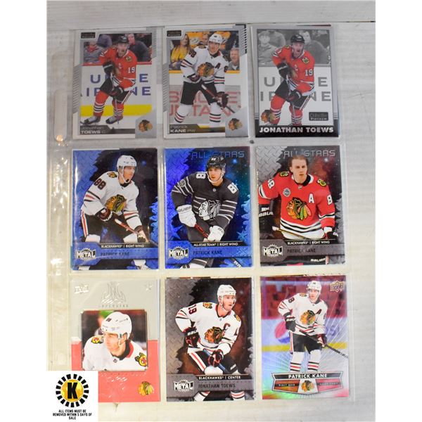 16 CHICAGO BLACKHAWKS HOCKEY CARDS INSERTS