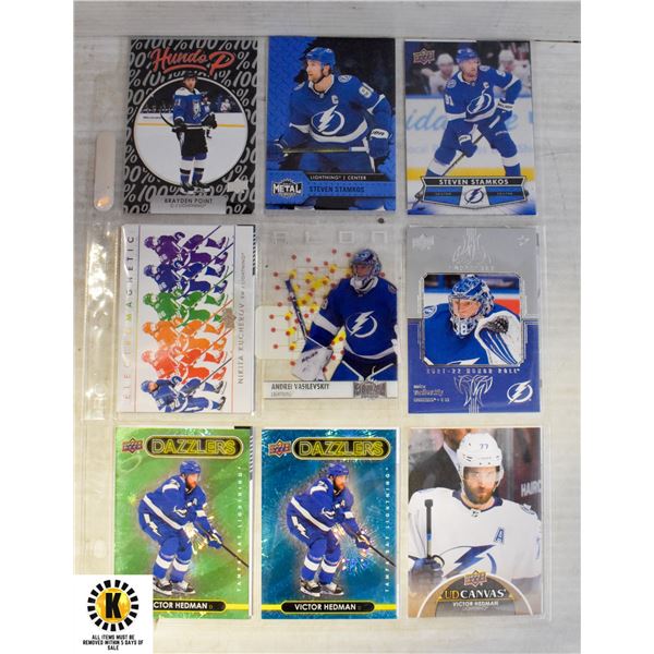 18 TAMPA BAY LIGHTNING HOCKEY CARDS INSERTS