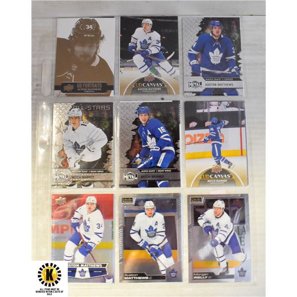 17 TORONTO MAPLE LEAFS HOCKEY CARDS INSERTS