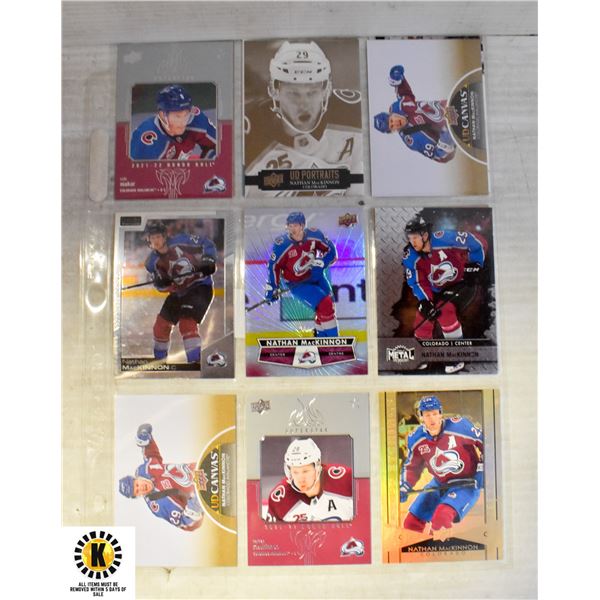 13 COLORADO AVALANCHE HOCKEY CARDS INSERTS