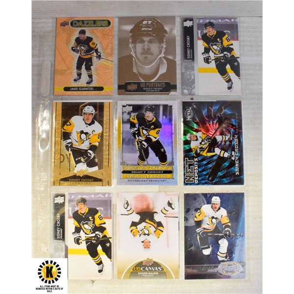 19 PITTSBURGH PENGUINS HOCKEY CARDS INSERTS