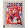 Image 1 : AUTOGRAPHED THEOREN FLEURY CALGARY FLAMES CARD