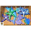 Image 1 : BOX WITH SEAHORSES, STARFISH AND MORE WALL DCOR