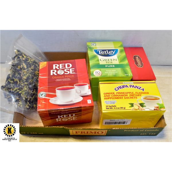 BOX OF VARIOUS TEAS