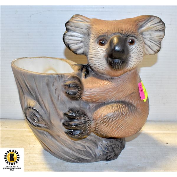 1960'S CERAMIC KOALA PLANTER