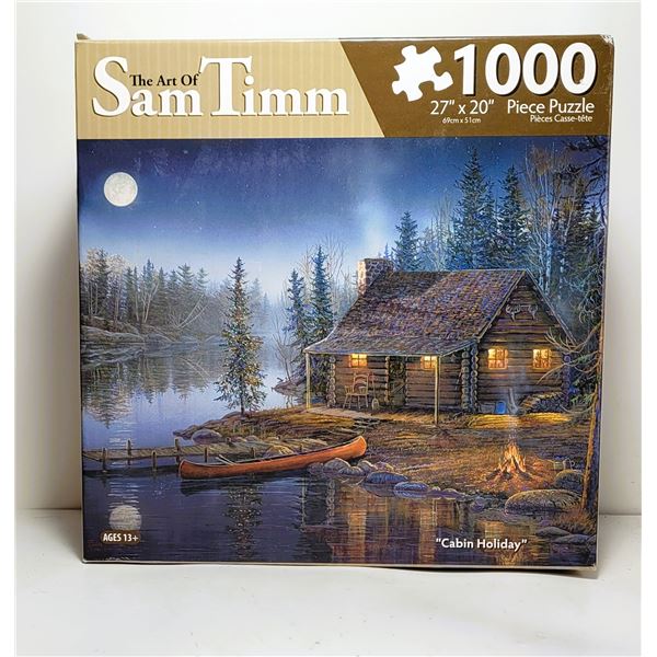 31)  FACTORY SEALED 1000 PCE  CABIN HOLIDAY 