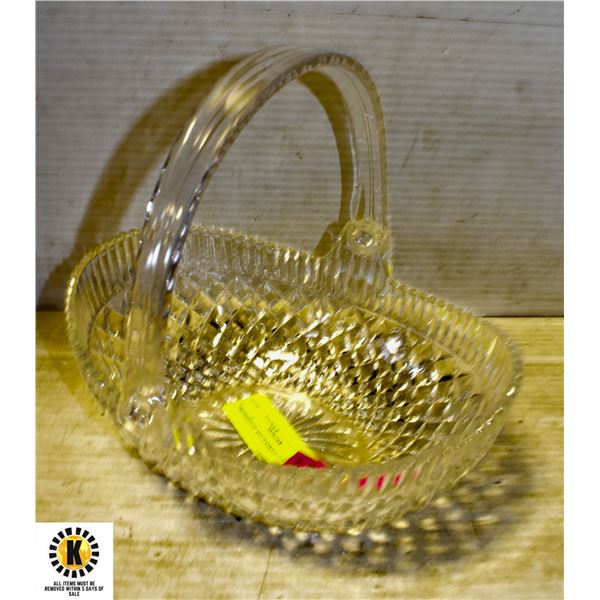 PRESSED GLASS BASKET