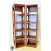 Image 1 : PAIR OF CRATE AND BARREL WOOD DISPLAY PIECES
