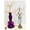 2 LADY JEWELRY STANDS