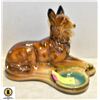 Image 1 : VINTAGE CHALKWARE GERMAN SHEPARD ASHTRAY