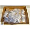 Image 1 : BOX OF HINGES, FASTENERS AND MORE