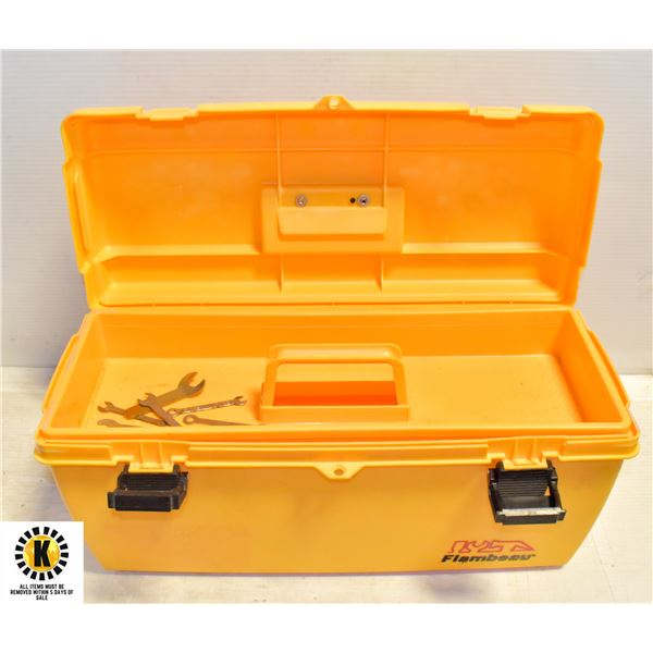 FLAMBEAU YELLOW TOOL BOX