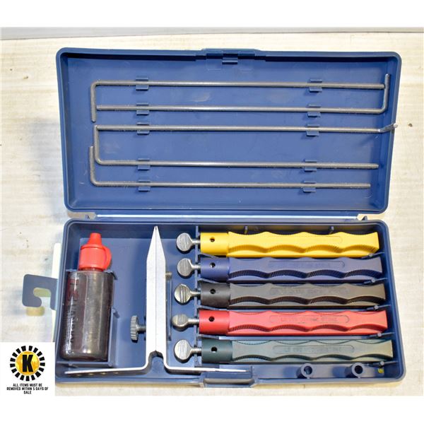 LANSKY BLADE SHARPENING TOOL SET IN CASE