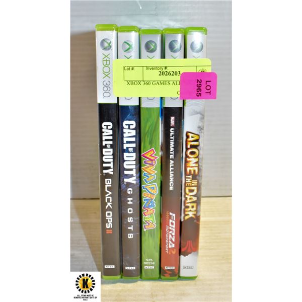 XBOX 360 GAMES ALL TOGETHER