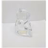 Image 2 : 2)  VINTAGE LEAD CRYSTAL TEDDY BEAR FIGURINE