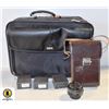 TARGUS AUDIO/VIDEO BAG WITH CAMCORDER, BATTERIES,