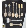 Image 1 : ESTATE STERLING SILVER & EP COLLECTOR SPOONS