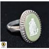 Image 1 : ESTATE 925 SILVER WEDGEWOOD RING