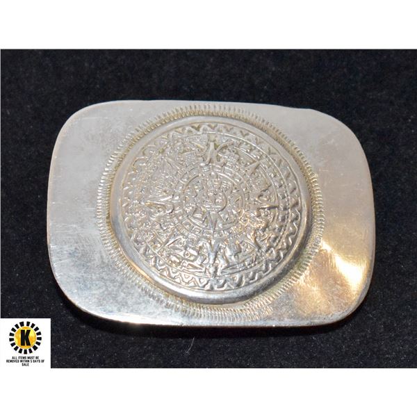 ESTATE MEXICAN SILVER BELT BUCKLE