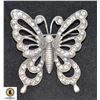 Image 1 : VINTAGE RHINESTONE BUTTERFLY BROOCH
