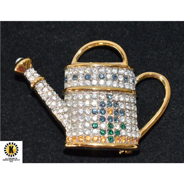 VINTAGE WATERING CAN BROOCH BY BUTLER