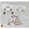 Image 1 : ESTATE 925 SILVER EARRINGS ALL TOGETHER