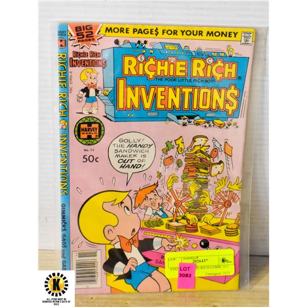 VINTAGE RICHIE RICH COMIC #11