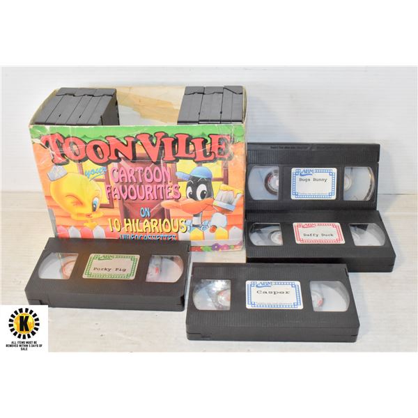 TOONVILE 10 VHS SET