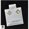 Image 1 : #79-NATURAL  ETHIOPIA OPAL  STUD EARRINGS 5MM