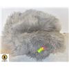 Image 1 : 3 PIECE GREY FAUX FUR SHEEPSKIN RUG SET