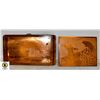 Image 1 : TWO VINTAGE COPPER PLATE ETCHED PICTURES