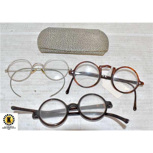 3 ANTIQUE EYE GLASSES