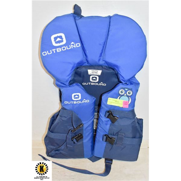 OUTBOUND YOUTH 60-90 LB LIFE JACKET