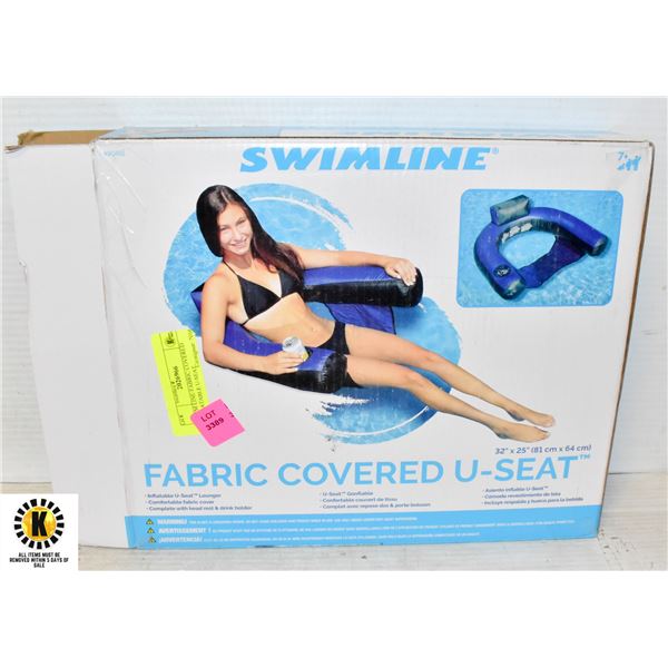 SWIM LINE FABRIC COVERED INFLATABLE U-SEAT