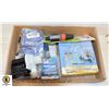 Image 1 : BOX OF GARDEN AND PLUMING SUPPLIES