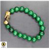 Image 1 : #104- NATURAL GREEN OBSIDIAN BRACELET